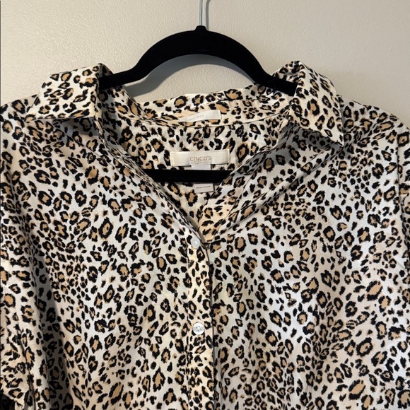 Chico’s No-Iron Cheetah Blouse - Picture 4 of 5